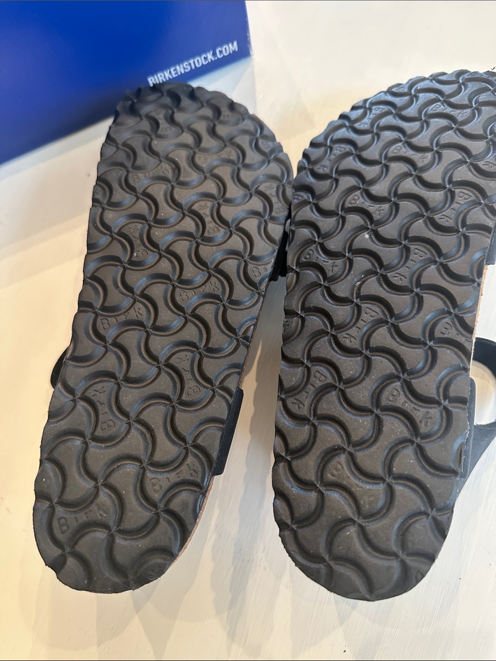 Birkenstock Black Leather Triple-Strap Ankle Sandals - Picture 6 of 9